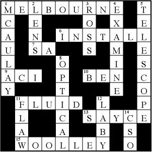 Optical Munitions Crossword Answers